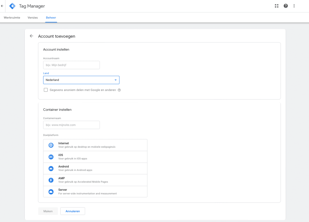 Google Tag Manager uitleg 2