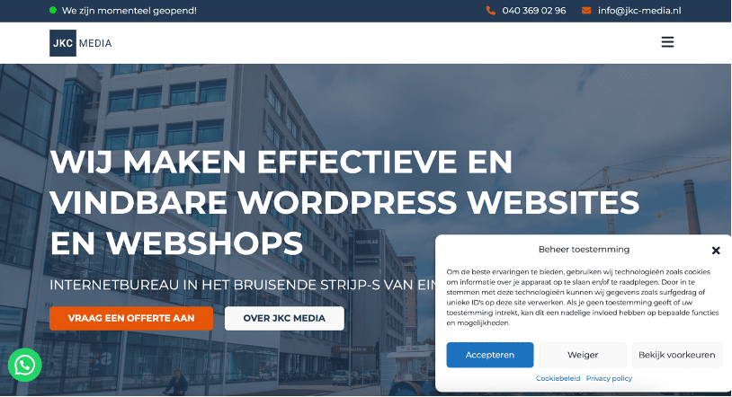De cookiemelding van JKC Media - Google Consent Mode V2